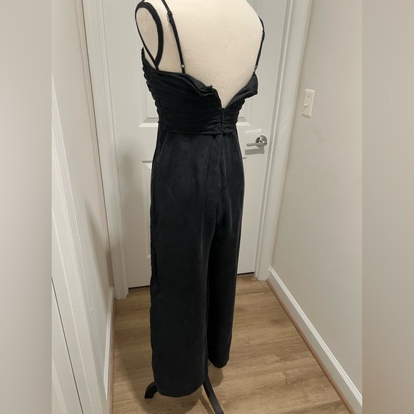J. Crew Elegant Black Ruched Jumpsuit - Picture 4 of 13